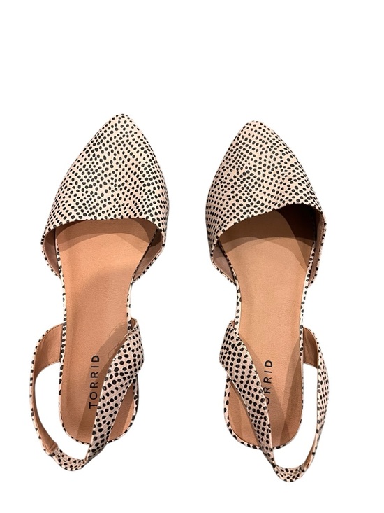 torrid Shoes - torrid Cream and Black Spotted D'Orsay Slingback Flats
